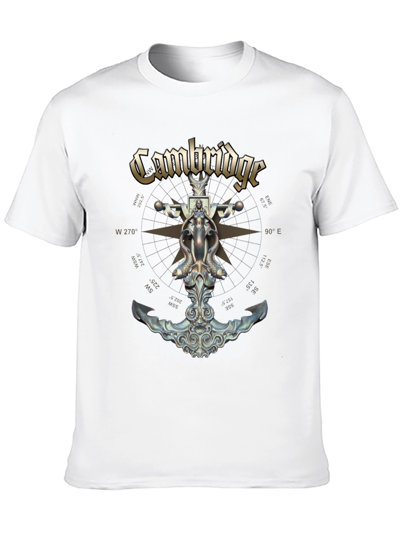Cambridge Nautical Anchor Graphic T-Shirt