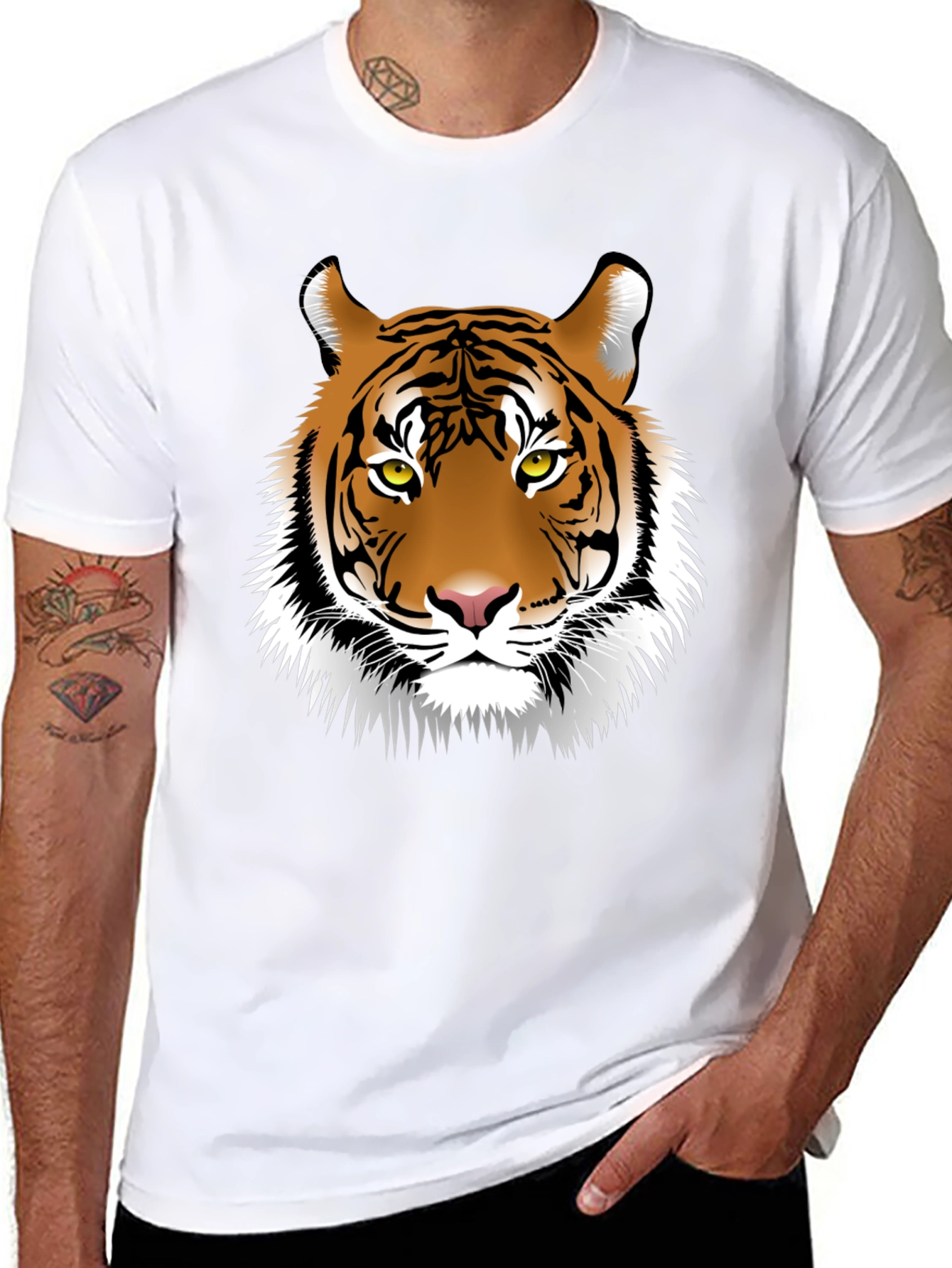 Tiger Graphic Tee - Black T-Shirt