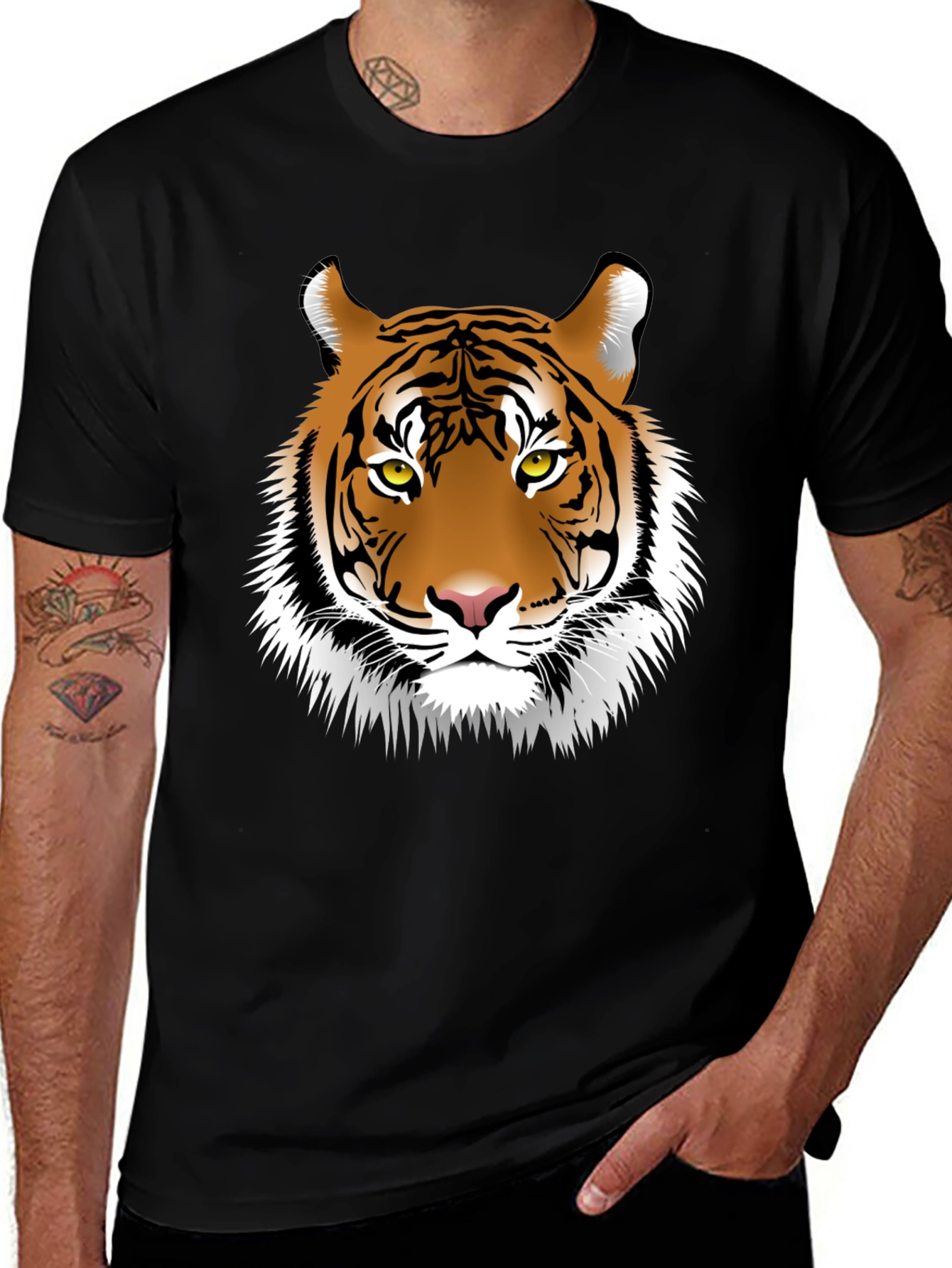 Tiger Graphic Tee - Black T-Shirt