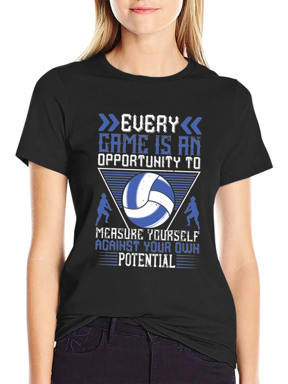 Volleyball Graphic T-Shirt - Every Game Opportunity