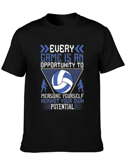 Volleyball Graphic T-Shirt - Every Game Opportunity