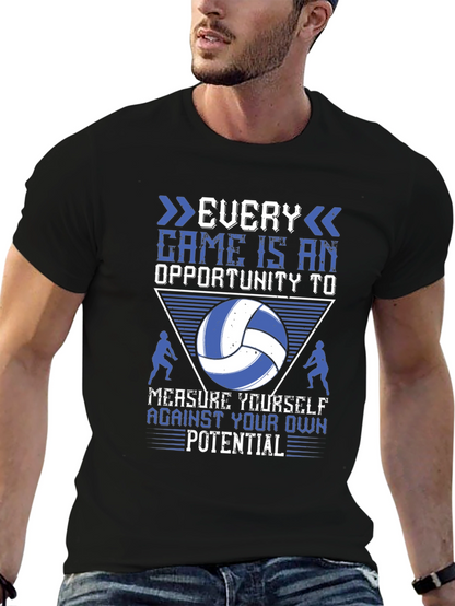 Volleyball Graphic T-Shirt - Every Game Opportunity