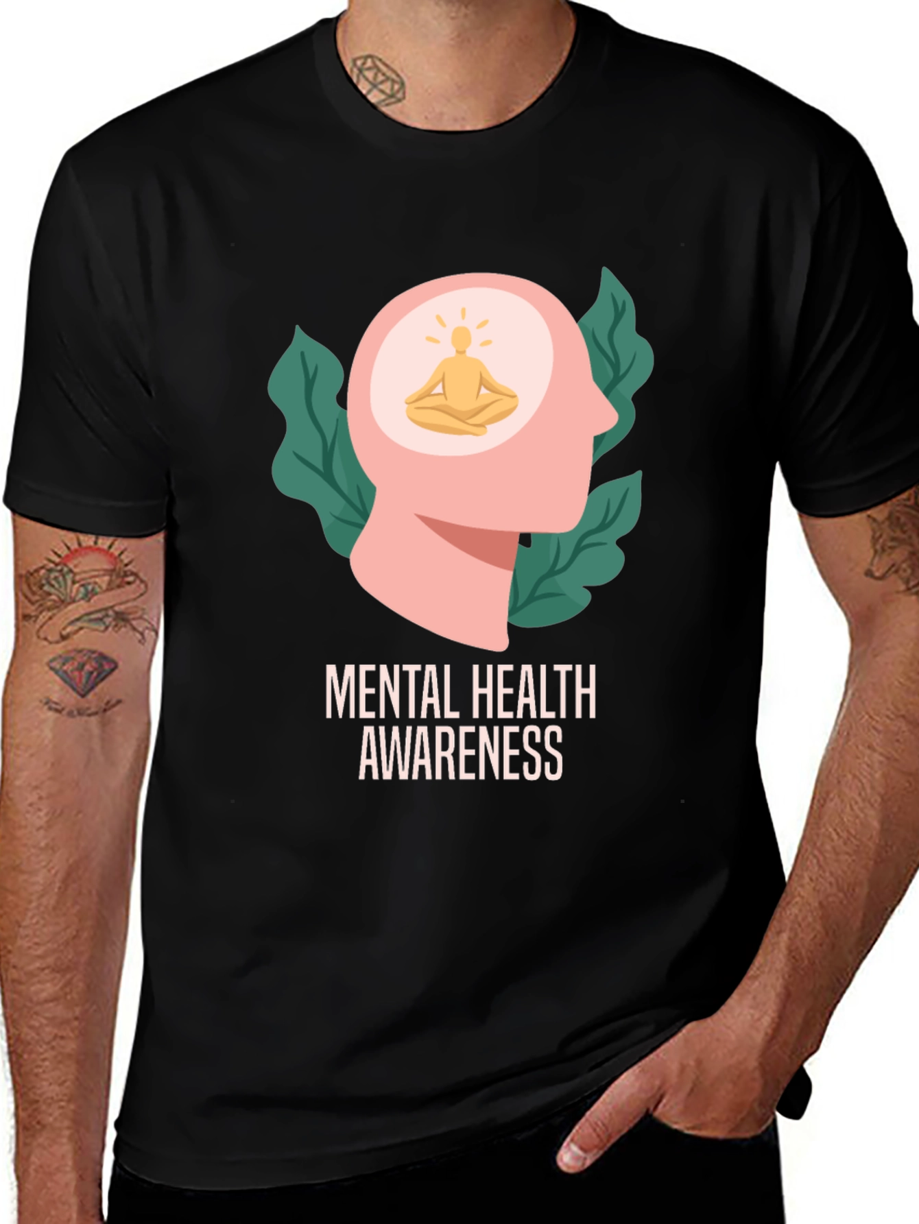 Mental Health Awareness T-Shirt - Meditating Mind Tee