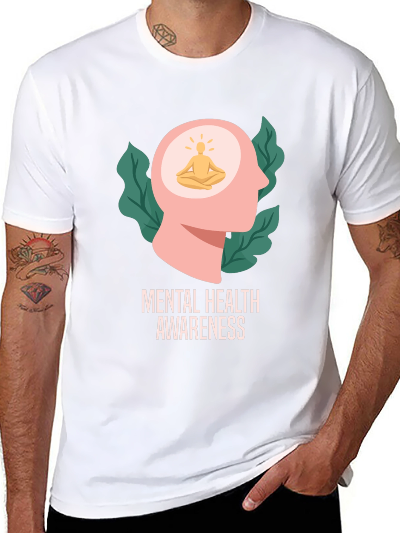 Mental Health Awareness T-Shirt - Meditating Mind Tee