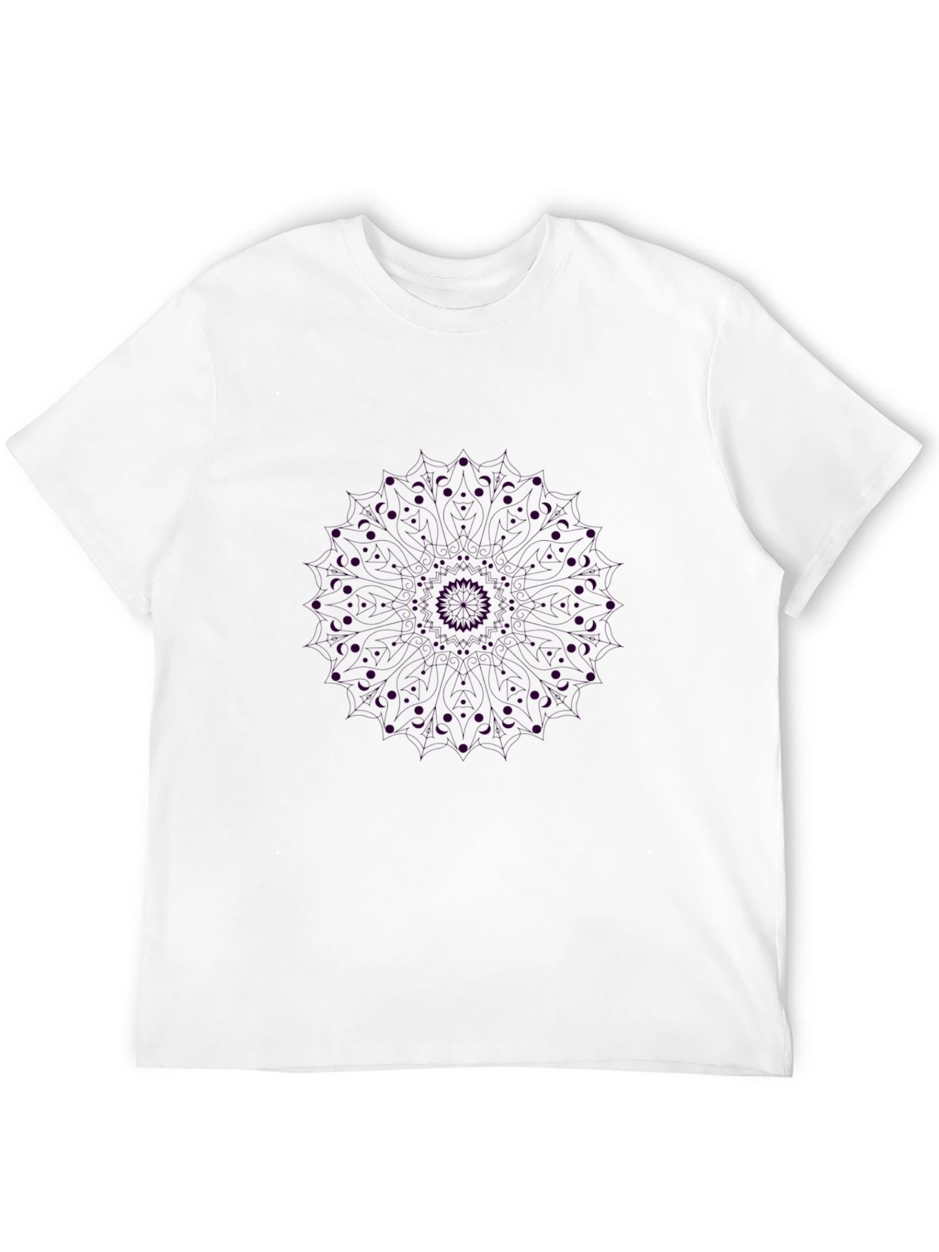 Black Mandala Graphic Tee - Unique Design