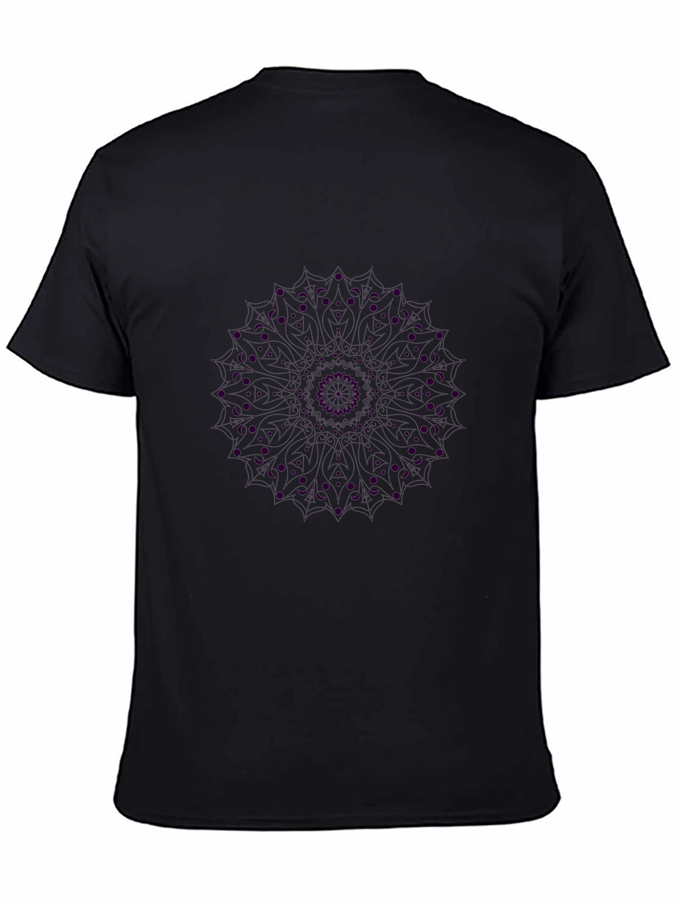 Black Mandala Graphic Tee - Unique Design