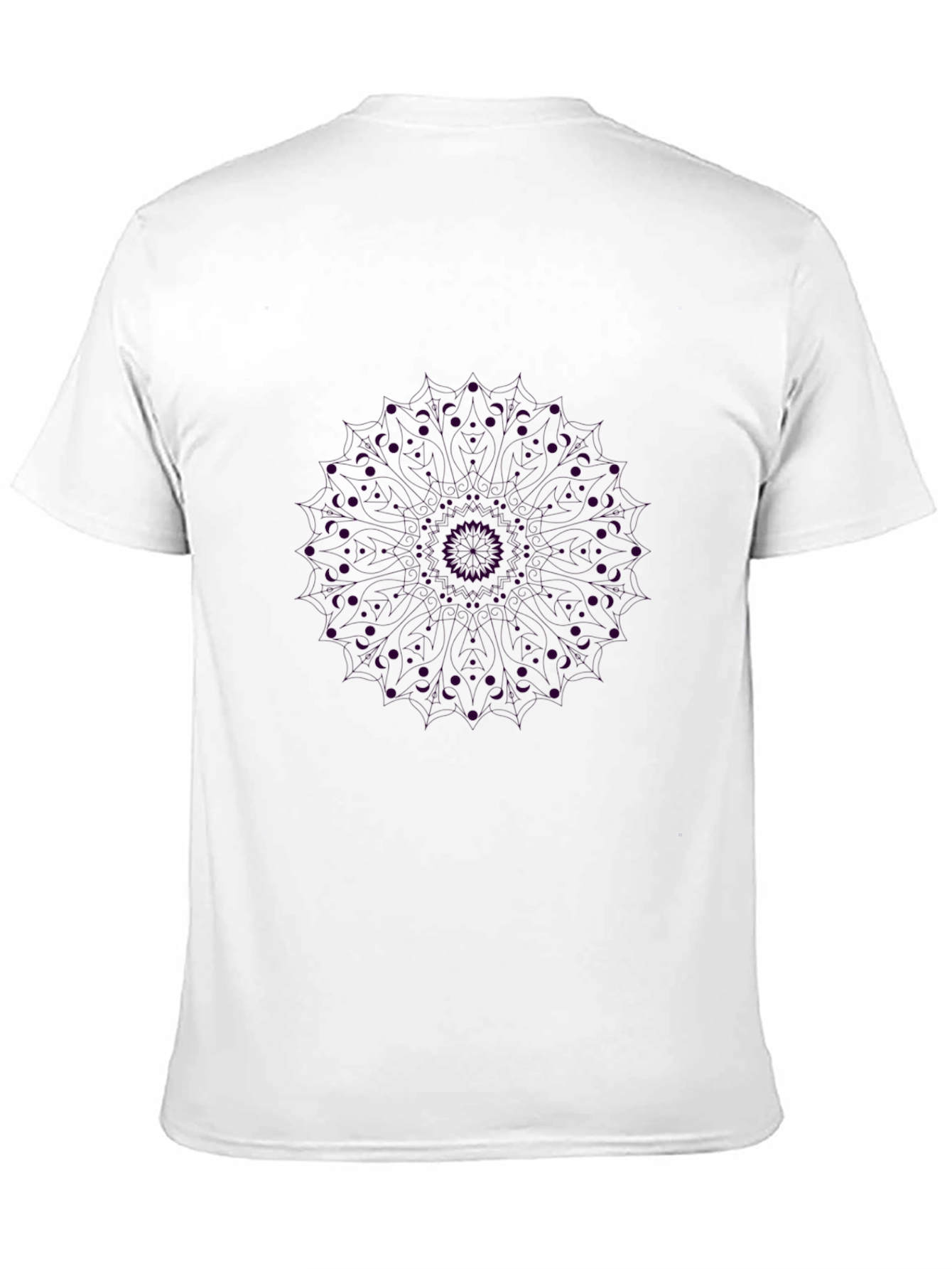 Black Mandala Graphic Tee - Unique Design
