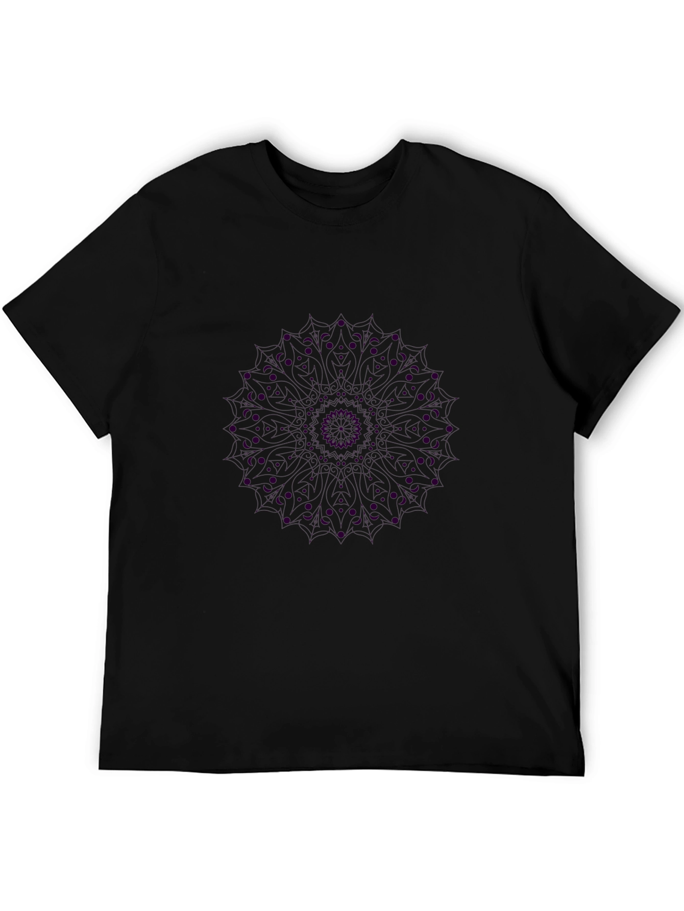 Black Mandala Graphic Tee - Unique Design