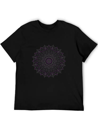 Black Mandala Graphic Tee - Unique Design
