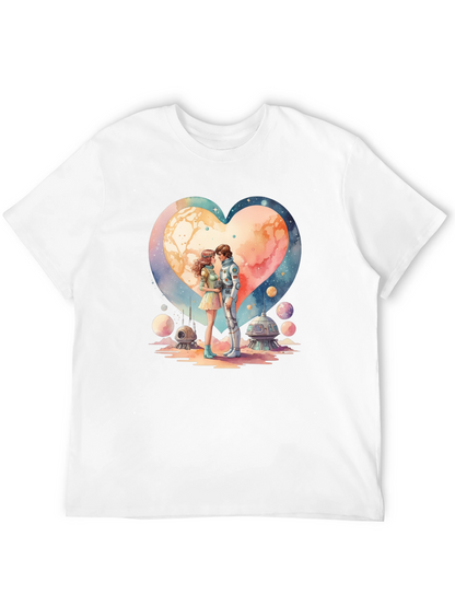 Space Romance Graphic T-Shirt