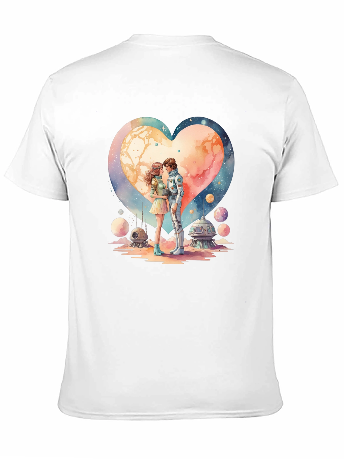 Space Romance Graphic T-Shirt