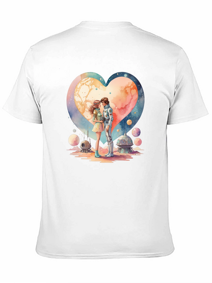 Space Romance Graphic T-Shirt
