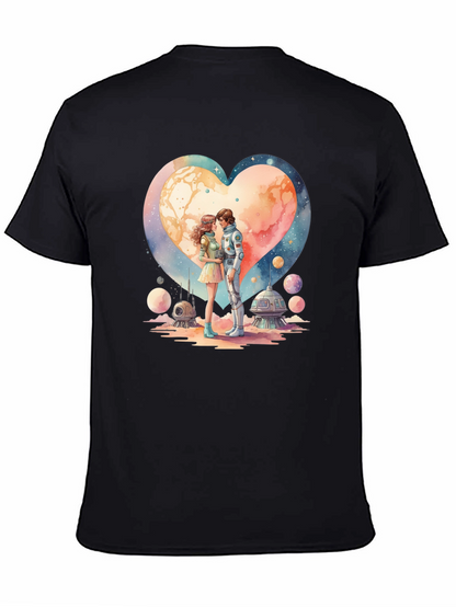 Space Romance Graphic T-Shirt