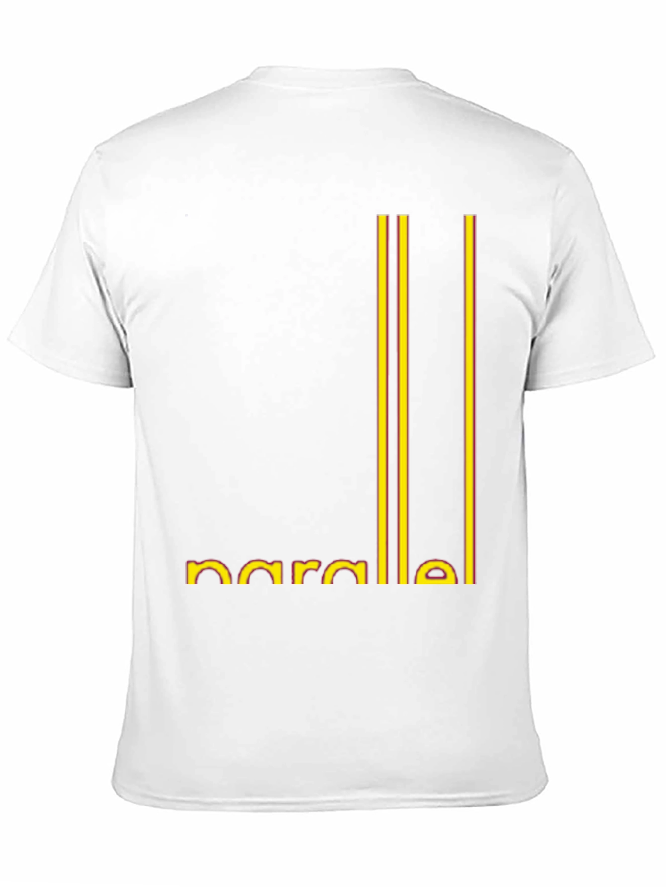 Parallel Lines Graphic Black T-Shirt