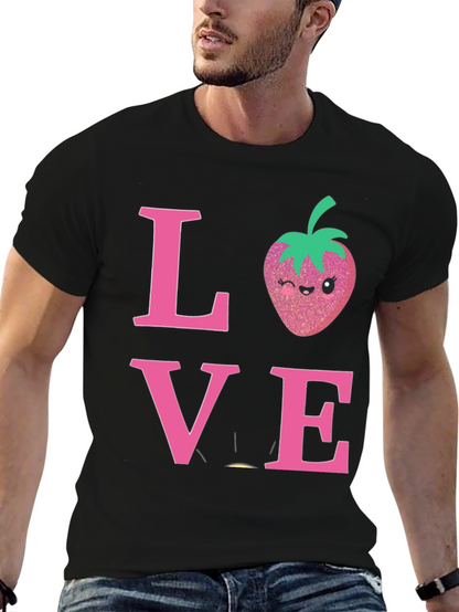 Love Strawberry Graphic T-Shirt