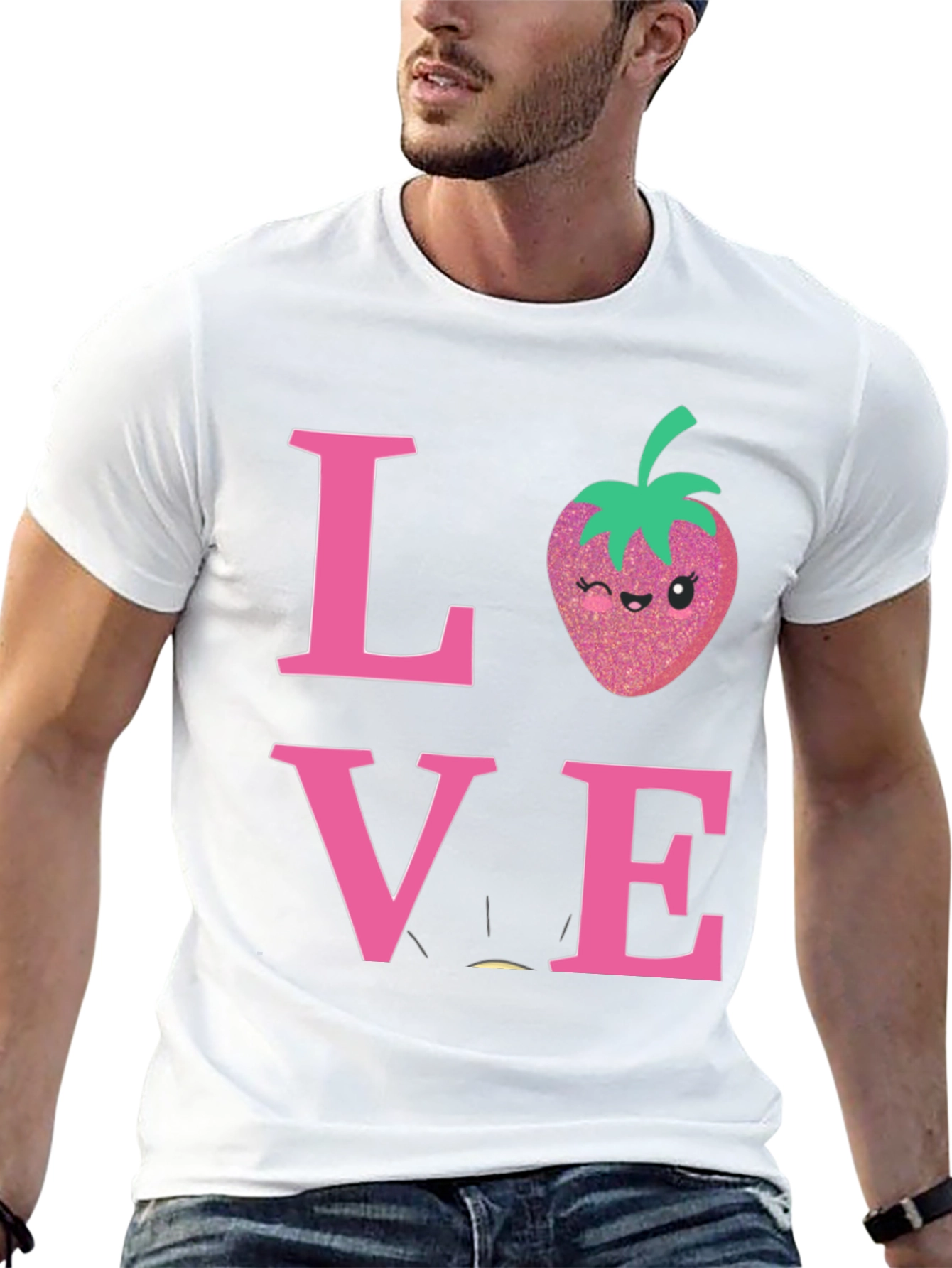 Love Strawberry Graphic T-Shirt