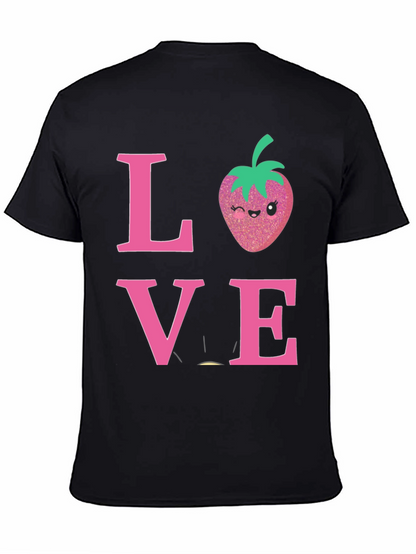 Love Strawberry Graphic T-Shirt