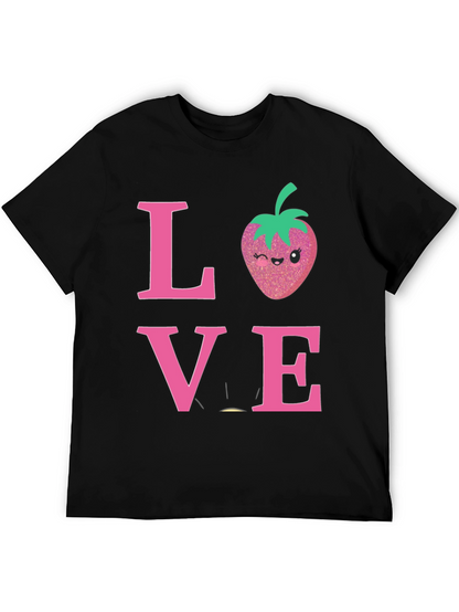 Love Strawberry Graphic T-Shirt