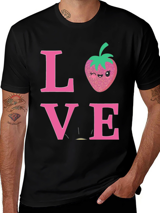 Love Strawberry Graphic T-Shirt