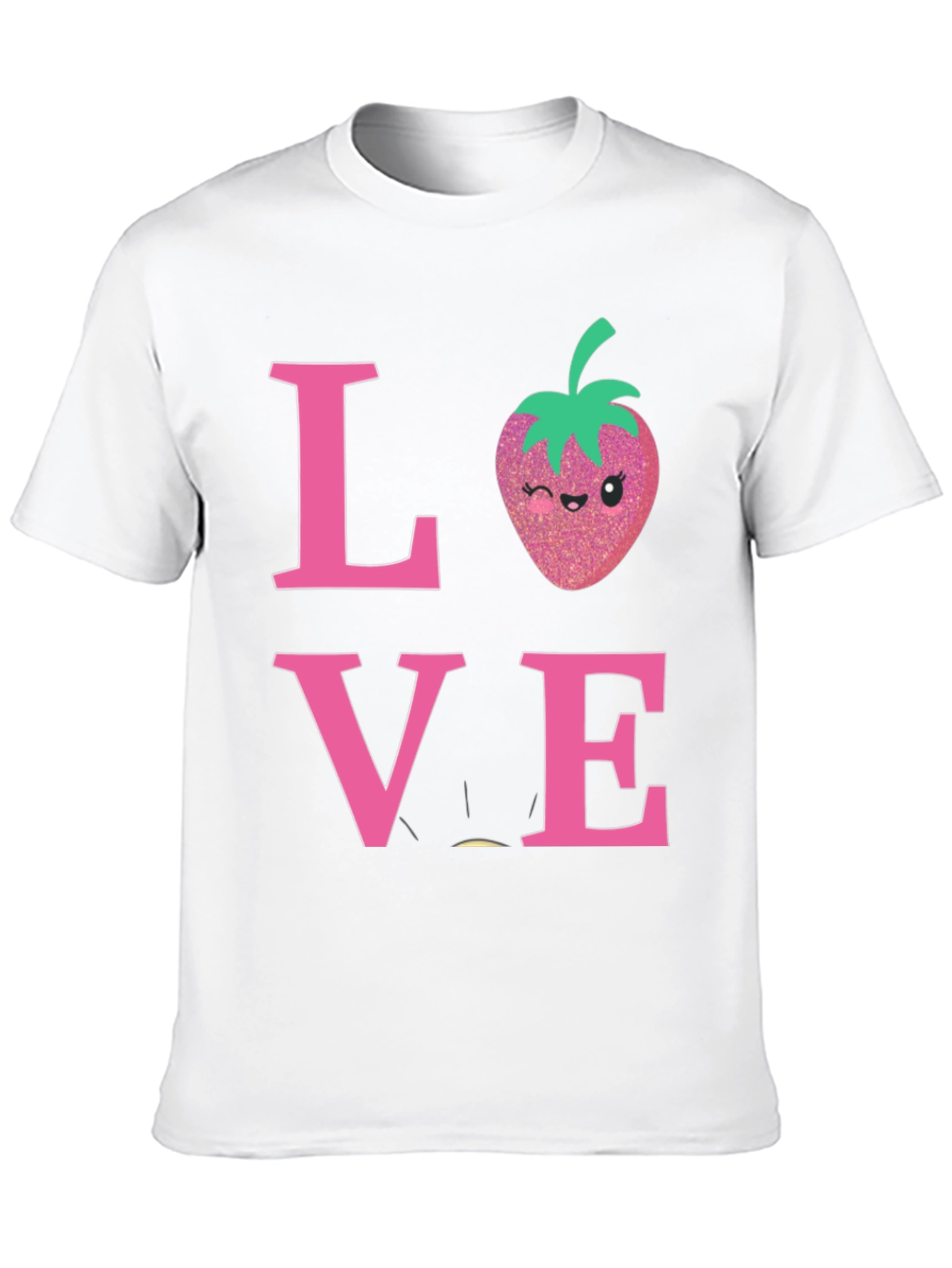 Love Strawberry Graphic T-Shirt