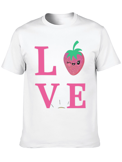 Love Strawberry Graphic T-Shirt