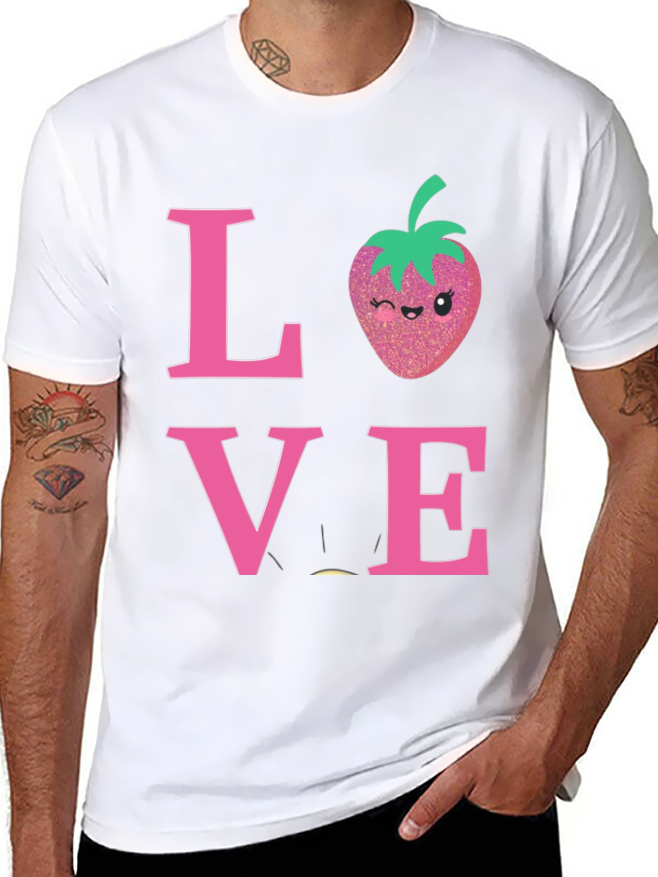 Love Strawberry Graphic T-Shirt