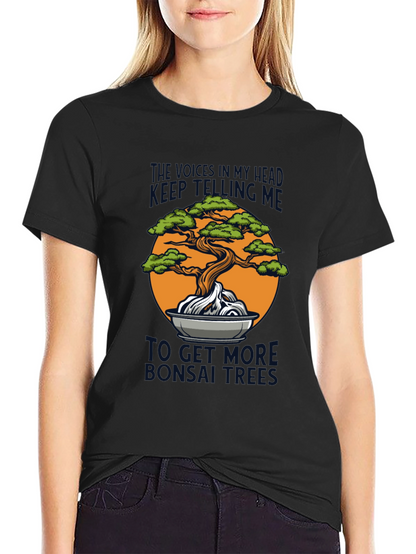 Bonsai Tree Graphic Tee - Humorous Design