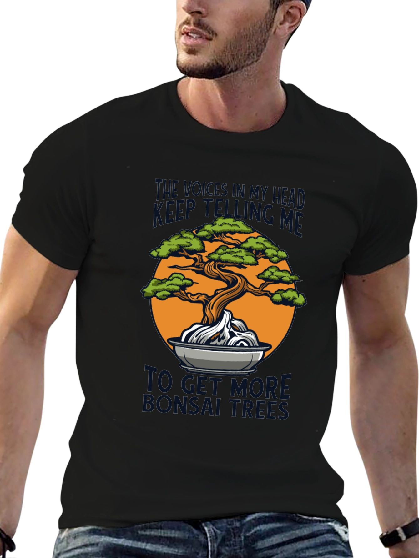 Bonsai Tree Graphic Tee - Humorous Design