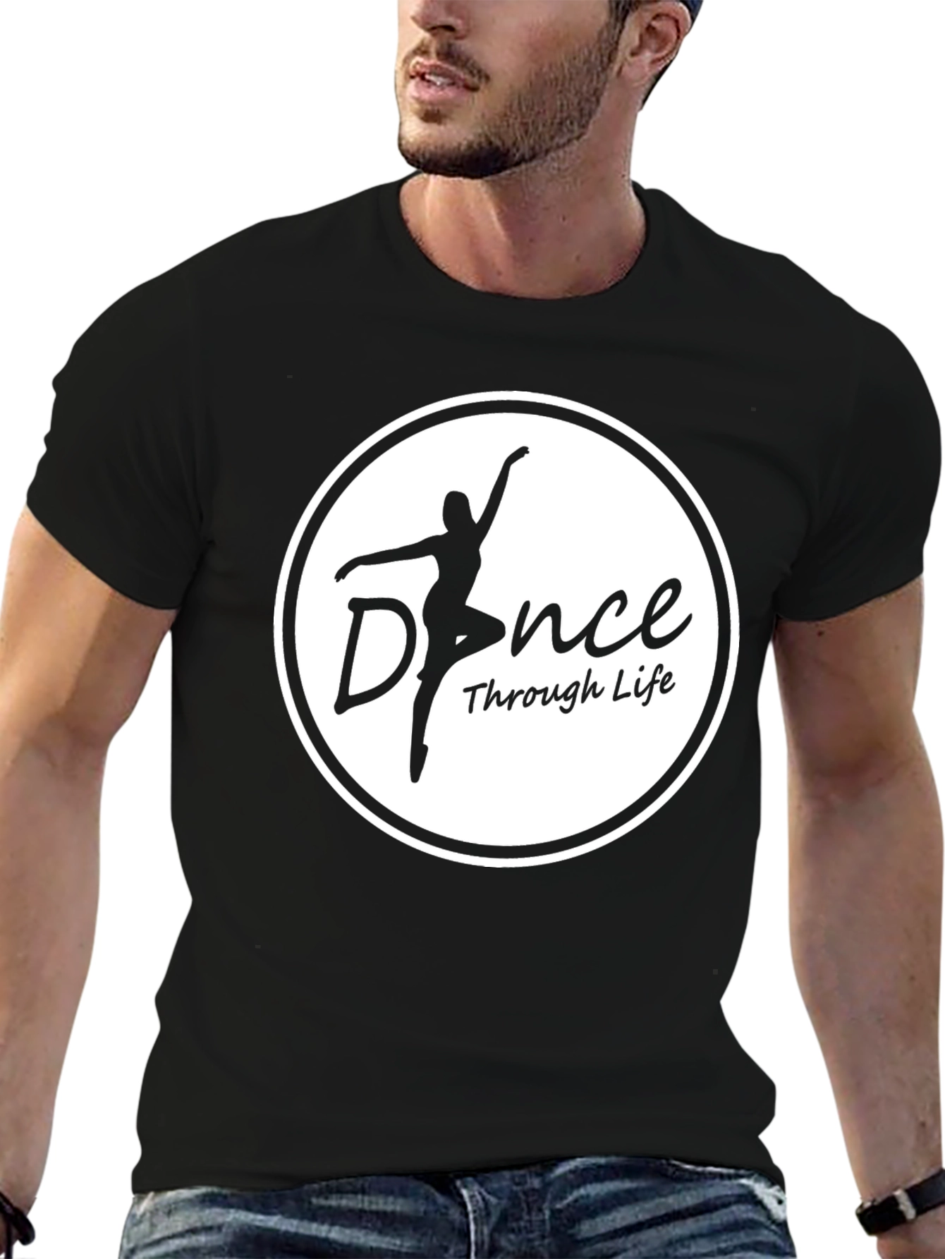 Dance Through Life Black Graphic Tee