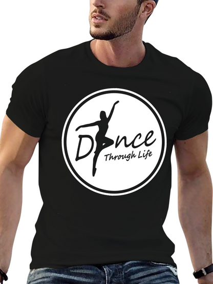Dance Through Life Black Graphic Tee