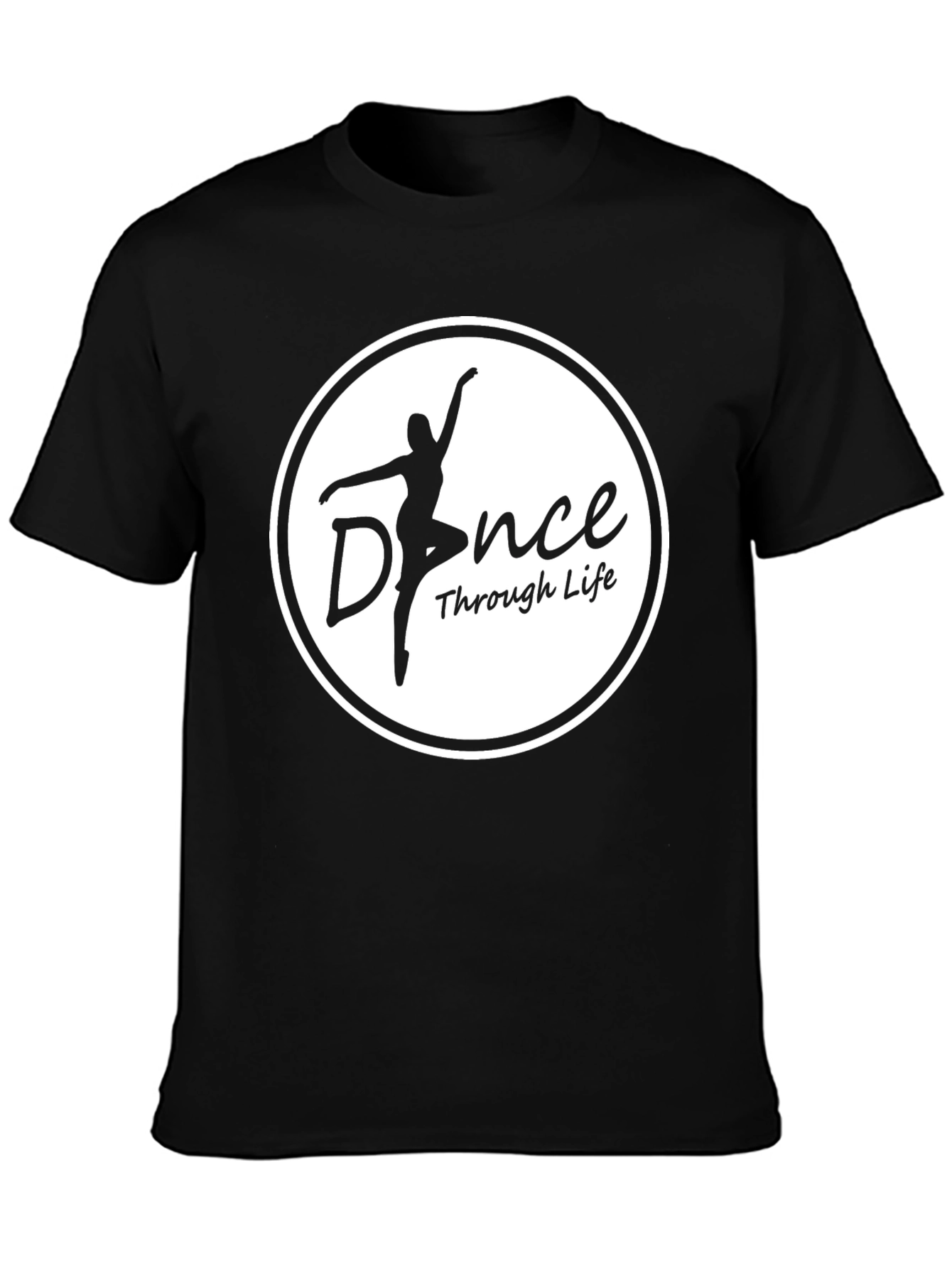 Dance Through Life Black Graphic Tee