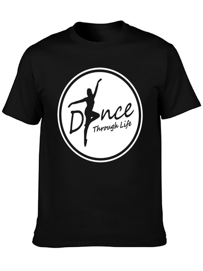 Dance Through Life Black Graphic Tee