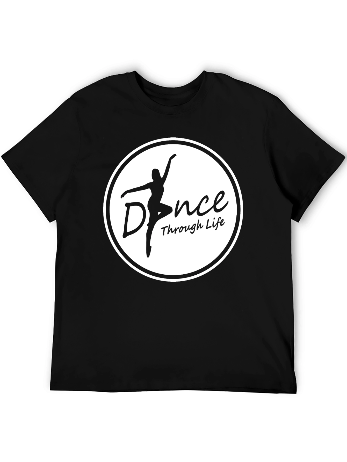 Dance Through Life Black Graphic Tee