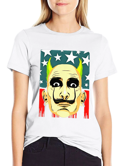 Salvador Dali Style Graphic Print Tee