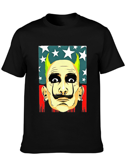 Salvador Dali Style Graphic Print Tee