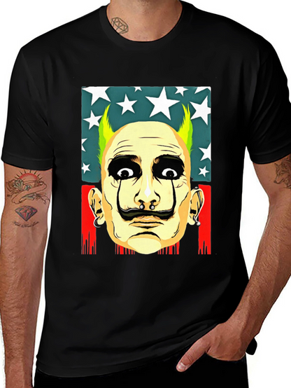 Salvador Dali Style Graphic Print Tee