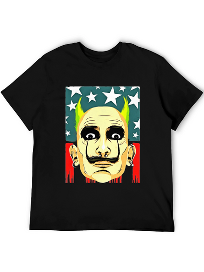 Salvador Dali Style Graphic Print Tee