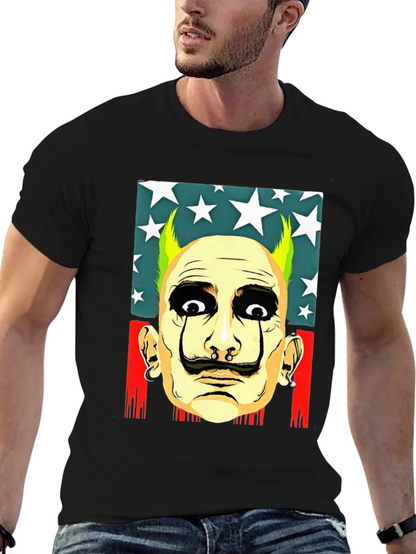 Salvador Dali Style Graphic Print Tee