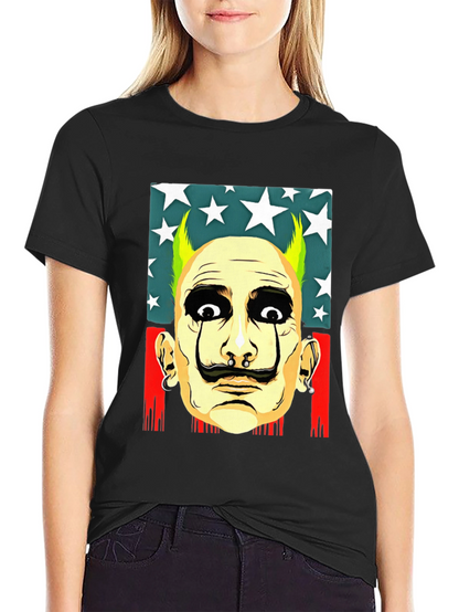 Salvador Dali Style Graphic Print Tee