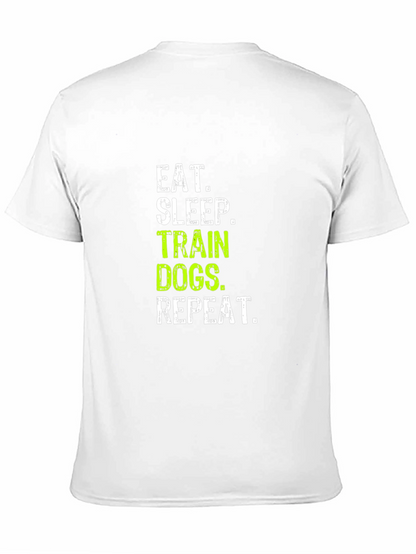 Eat Sleep Train Dogs Repeat Graphic Tee