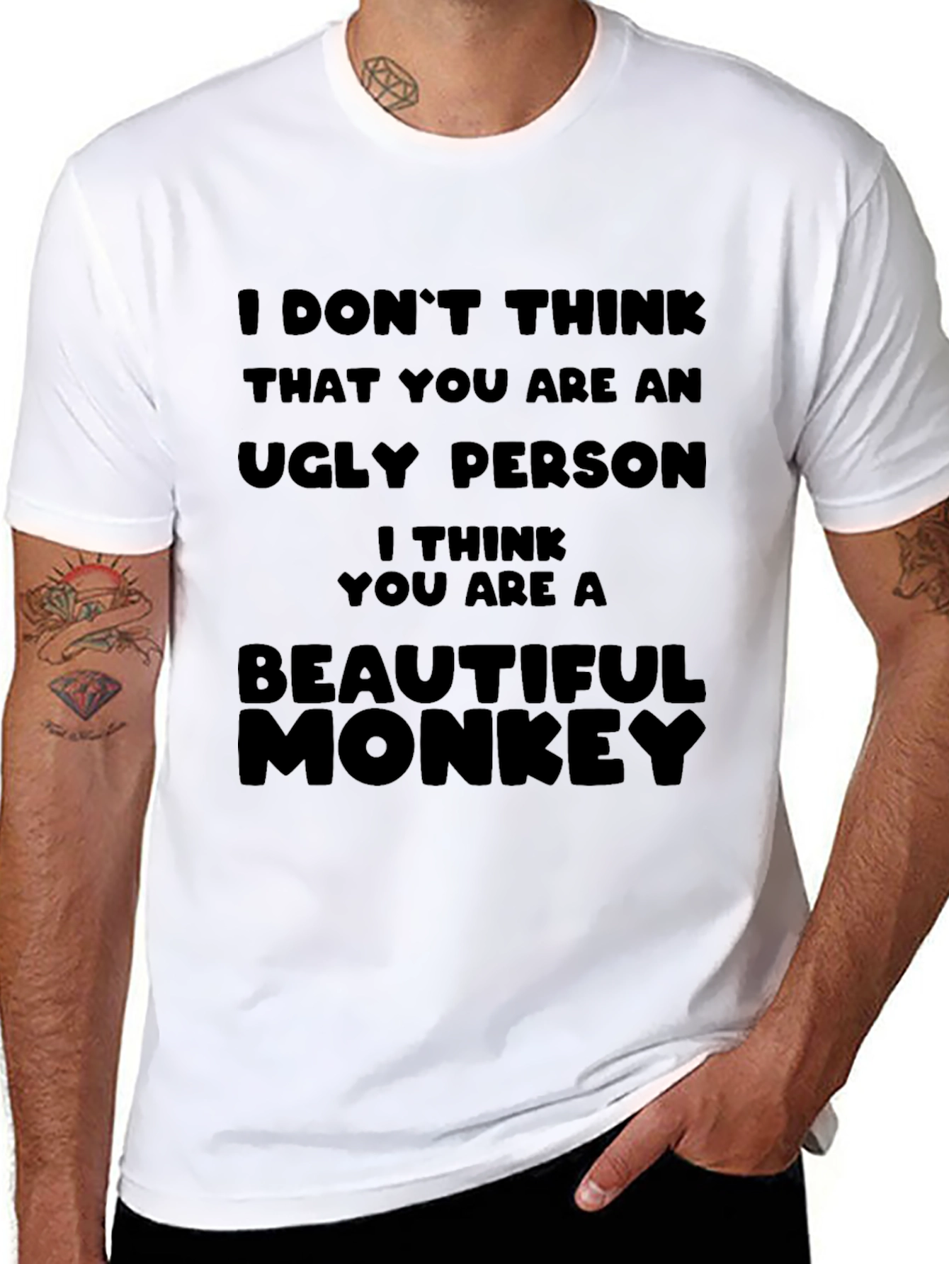 Funny Monkey Graphic T-Shirt