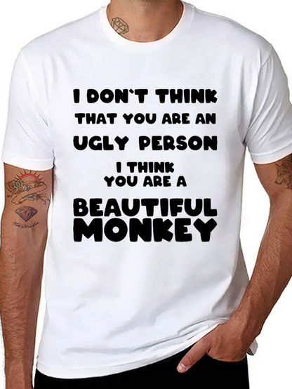 Funny Monkey Graphic T-Shirt