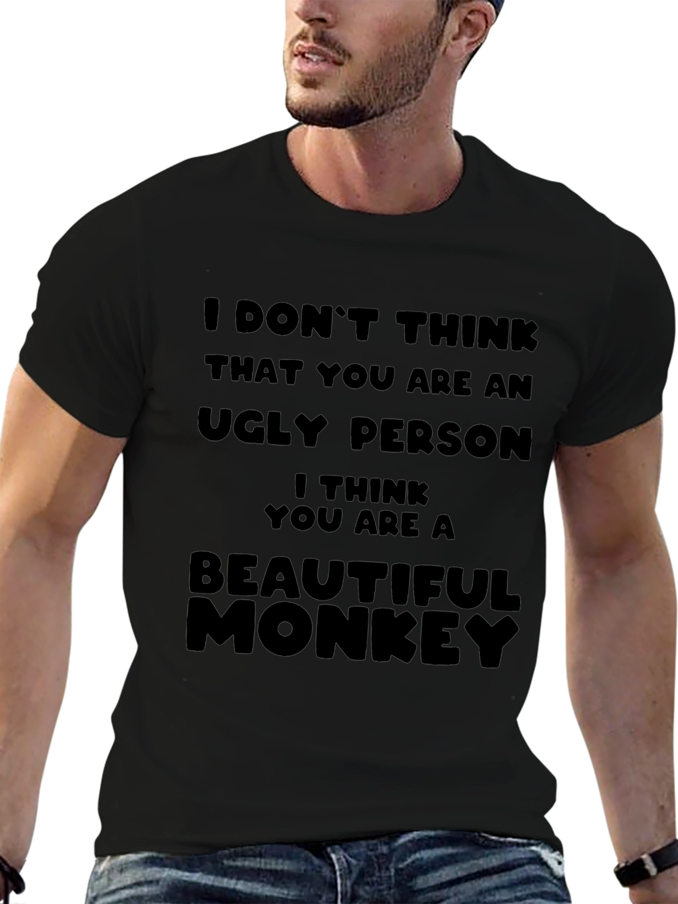 Funny Monkey Graphic T-Shirt