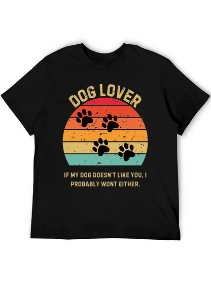 Dog Lover Sunset Graphic Tee
