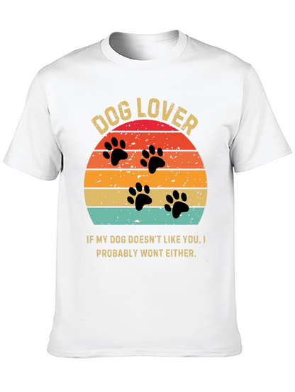 Dog Lover Sunset Graphic Tee