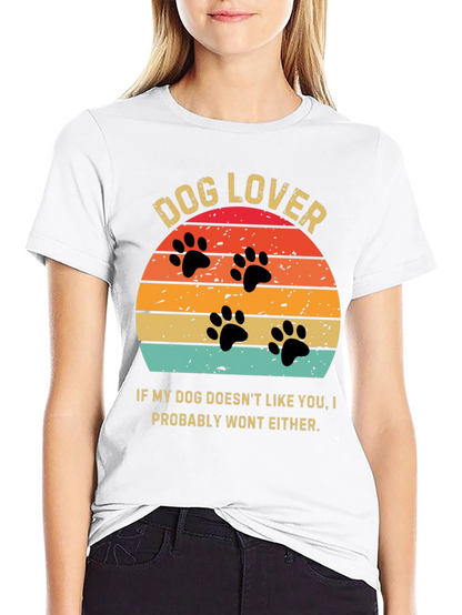 Dog Lover Sunset Graphic Tee