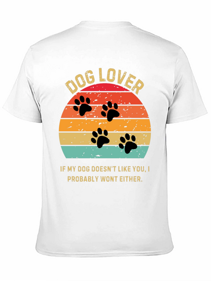 Dog Lover Sunset Graphic Tee