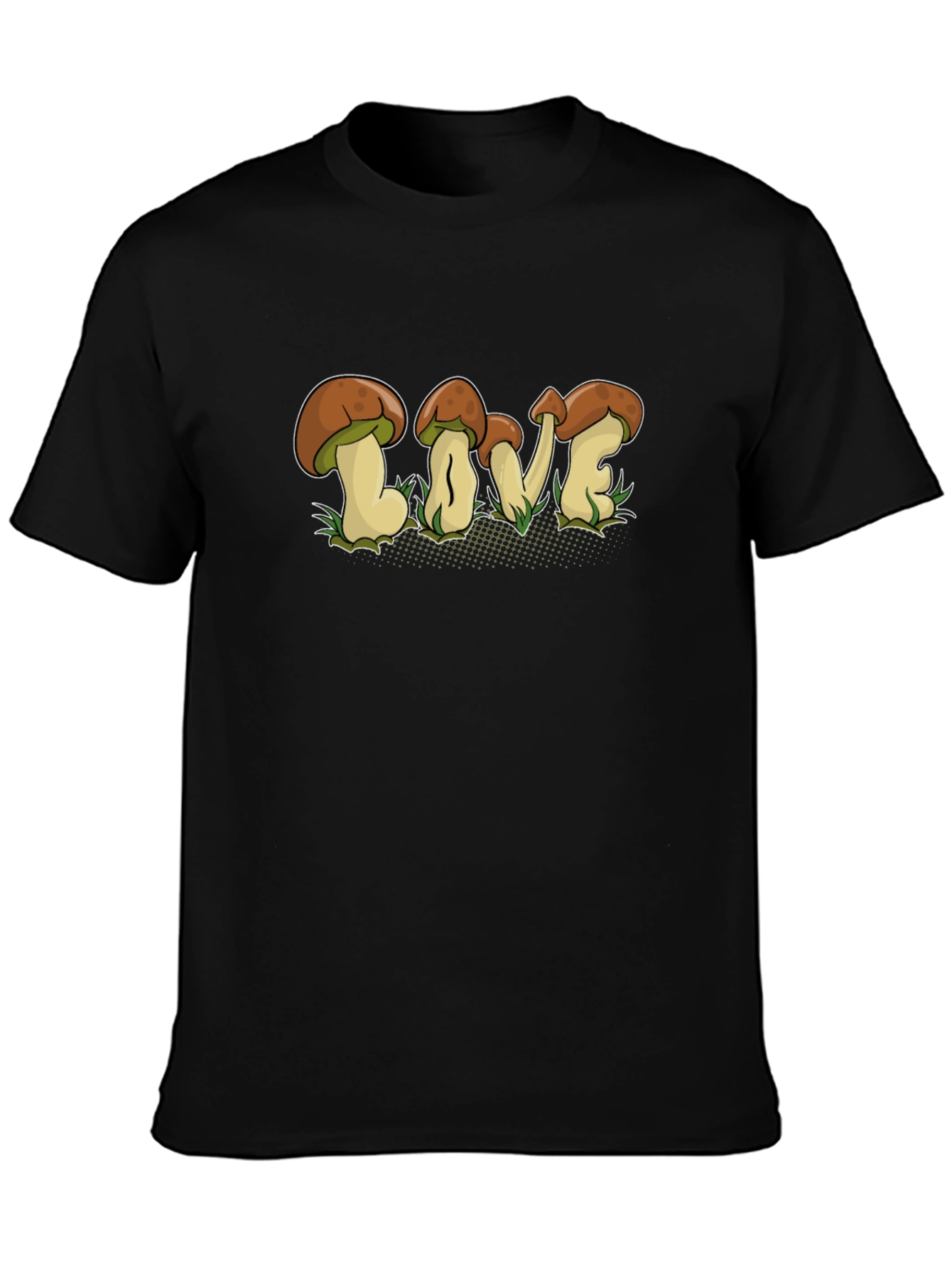 Mushroom LOVE Graphic T-Shirt - Fun Nature Tee