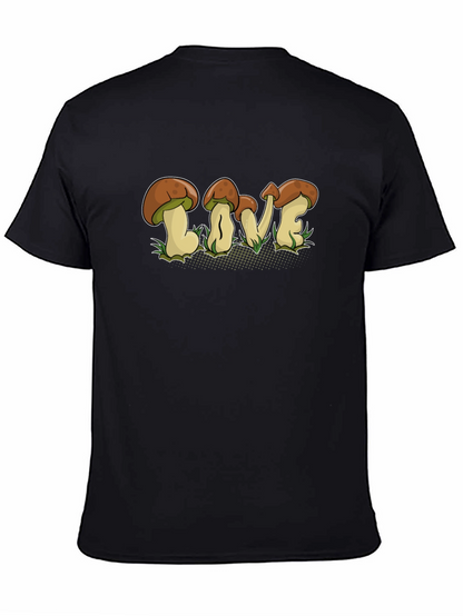 Mushroom LOVE Graphic T-Shirt - Fun Nature Tee