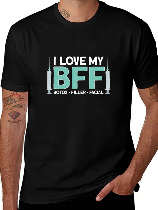 I Love My BFF Botox T-Shirt Funny Aesthetic Nurse Tee